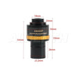 AMA037 0.37X 0.5X 0.75X 1X Focusable Microscope Eyepiece C-Mount Adapter Lens to 23.2mm Interface For Video Microscope Camera