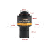 AMA037 0.37X 0.5X 0.75X 1X Focusable Microscope Eyepiece C-Mount Adapter Lens to 23.2mm Interface For Video Microscope Camera