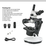 Albenth 6.7X-45X Magnification Professional Advanced Jewel Gem Zoom Binocular Stereo Microscope on Track Stand