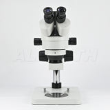 Albenth 7-45X Trinocular Zoom Stereo Microscope Pillar Stand Microscope