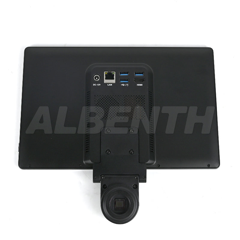 Albenth 11.6 Inch Touchscreen Built-in 16MP Microscope Camera With Windows 11 System USB, HDMI, Ethemet Port For Stereo Biological Microscope