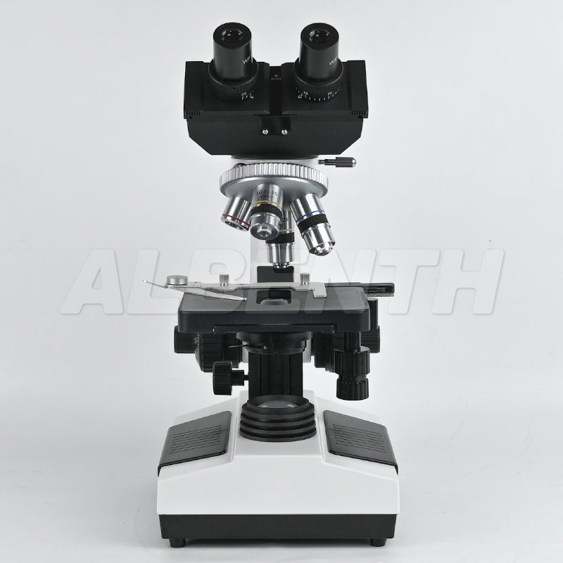 Albenth 40X-1600X Plan Biological Compound Binocular Microscope with LED Illumination