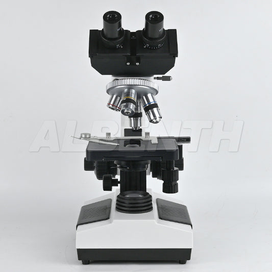 Albenth 40X-1600X Plan Biological Compound Binocular Microscope with LED Illumination