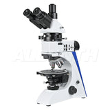 Albenth 40X-400X Transmitting Reflecting Polarizing Trinocular Microscope With Revolving Round Stage LED Illumination