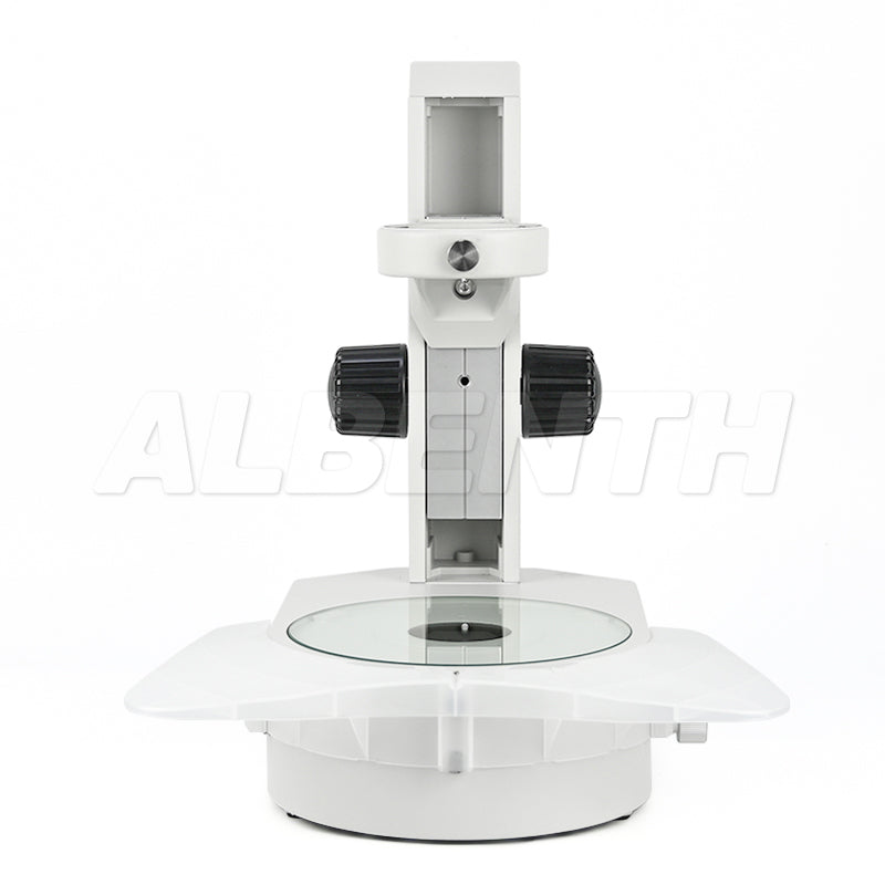 Rotating Microscope Sample Holder Track Stand Microscope With 360° Rotating Mirror, 76mm Coarse Focus Ra ...
