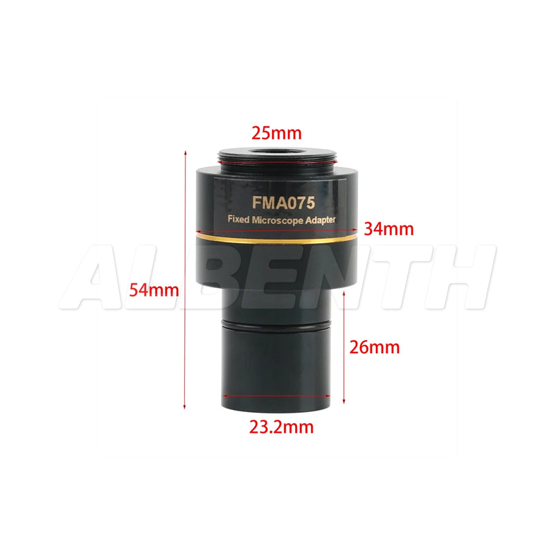 FMA037 0.37X 0.5X 0.75X Microscope Eyepiece C-Mount Adapter Lens to 23.2mm Interface For Video Microscope Camera