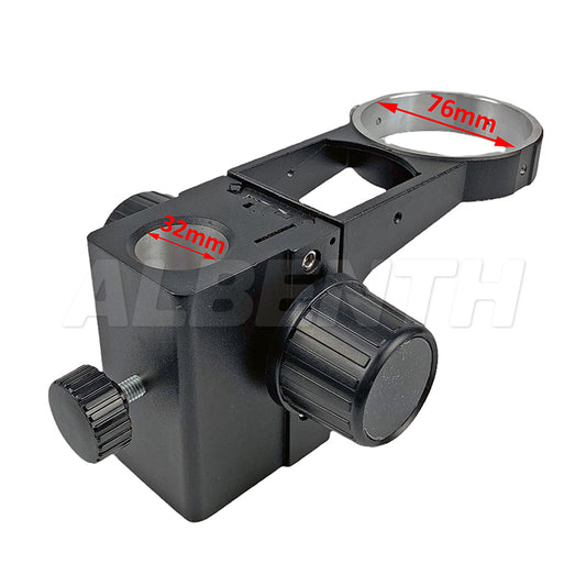 Stereomikroskop schwarz grob Fokusblock mit 76mm Fokussierring - 5/8in Montagebolzen