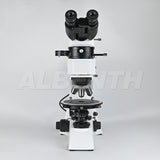 Albenth 40X-400X Transmitting Reflecting Polarizing Trinocular Microscope With Revolving Round Stage LED Illumination