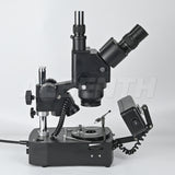 Albenth 10X-40X Jewelry Gem Trinocular Stereo Microscope With Polarizer, Analyzer
