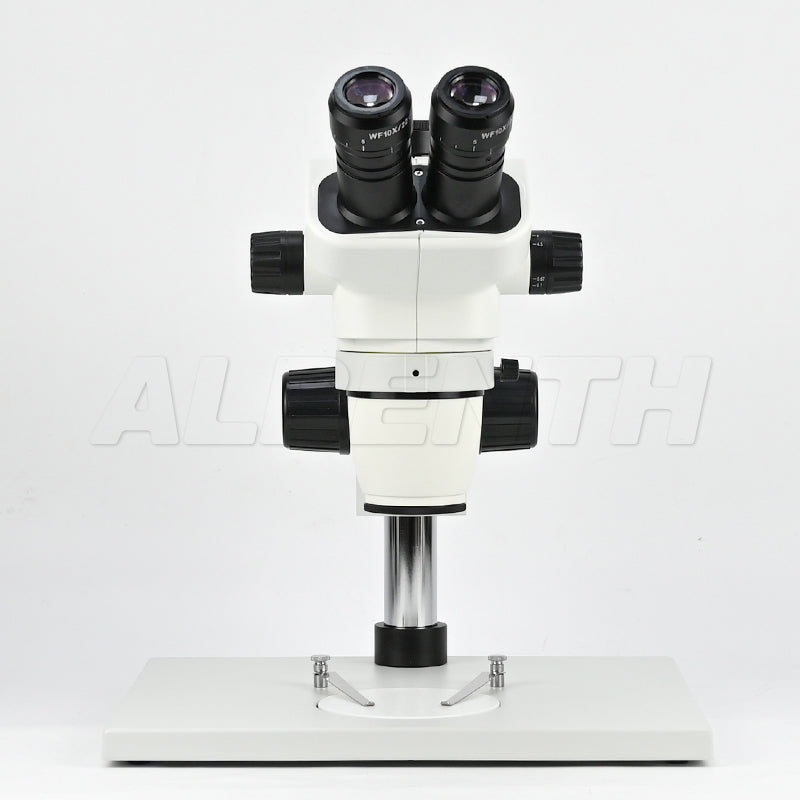 Albenth 6.7X-45X Trinocular Zoom Stereo Microscope with Super Large Stand