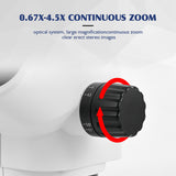 0,67x-4.5x Ultimate Microscope Microscope Binoculare parfocale
