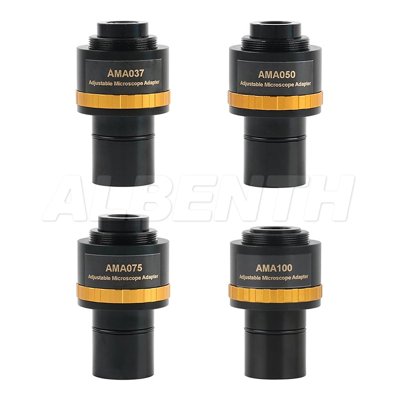 AMA037 0.37X 0.5X 0.75X 1X Focusable Microscope Eyepiece C-Mount Adapter Lens to 23.2mm Interface For Video Microscope Camera