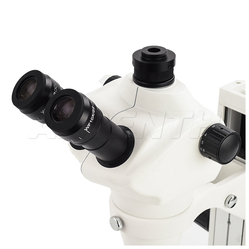 Albenth 8X-50X Track Stand Stereo Zoom Parfocal Trinocular Microscope
