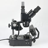 Albenth 10X-40X Jewelry Gem Trinocular Stereo Microscope on Pillar Stand