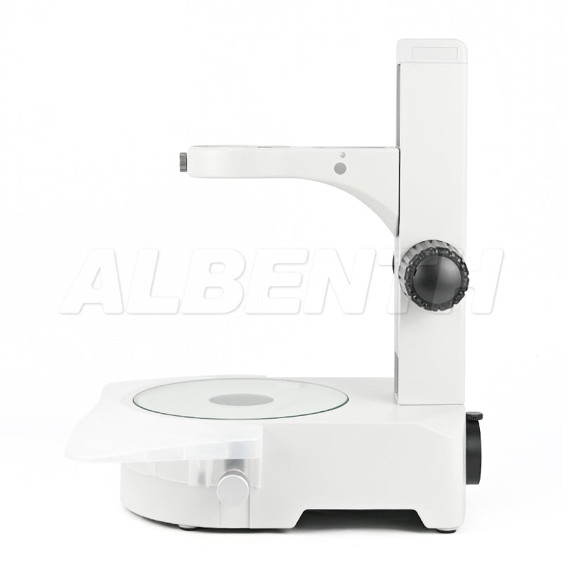 Rotating Microscope Mount Zoom Microscope Track Stand With 360° Rotating Mirror, 76mm Coarse Foc ...