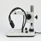 Albenth Stereo Microscope Table Stand With Dimming Dual Gooseneck LED Illuminator & Focusing Rack
