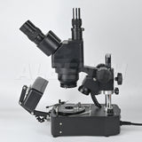 Albenth 10X-40X Jewelry Gem Trinocular Stereo Microscope With Polarizer, Analyzer