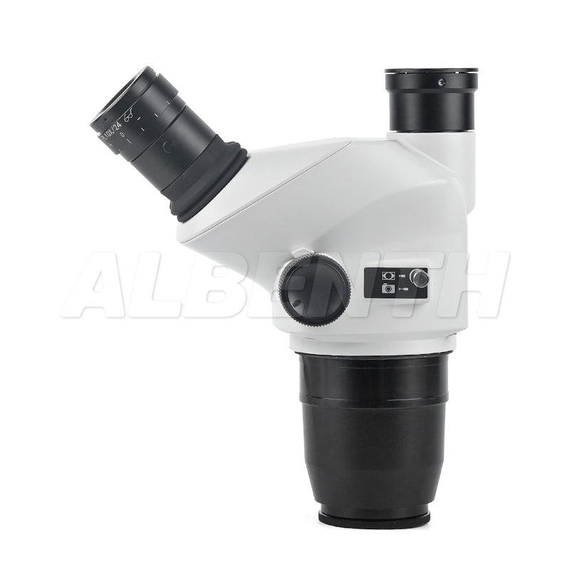 Albenth 6.5x-52x Trinocular Zoom Stereo Microscope Body With Camera Adapters