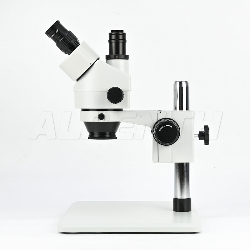 Albenth 7-45X Trinocular Zoom Stereo Microscope with Super Large Stand