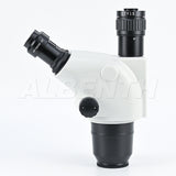 Testa del microscopio di zoom stereo trinoculare 0.65-6.5x