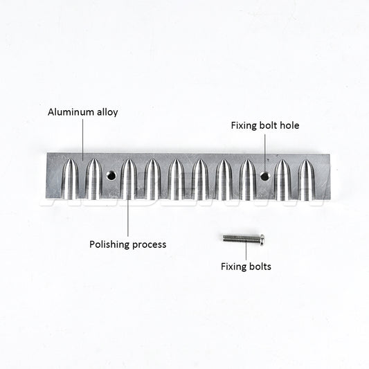 10 holes 2.0g Bullet-shaped Suppository Mold Manual Aluminum Alloy Suppository Mold Teaching Experiment Mould