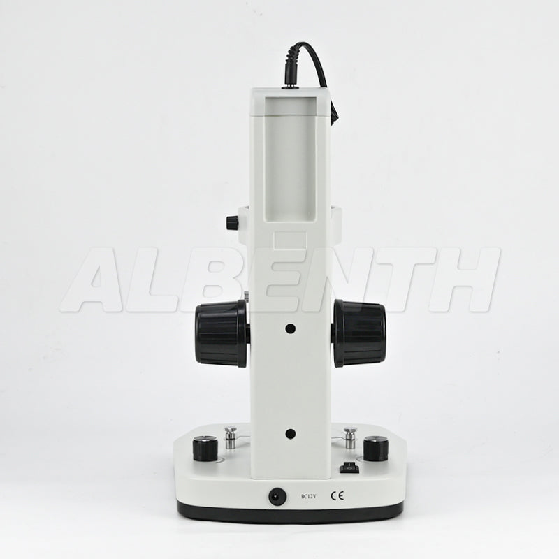 Albenth VL6 Microscope Track Stand - 76mm Focusing Rack Top and Bottom LED Light (Separate Dimmable)