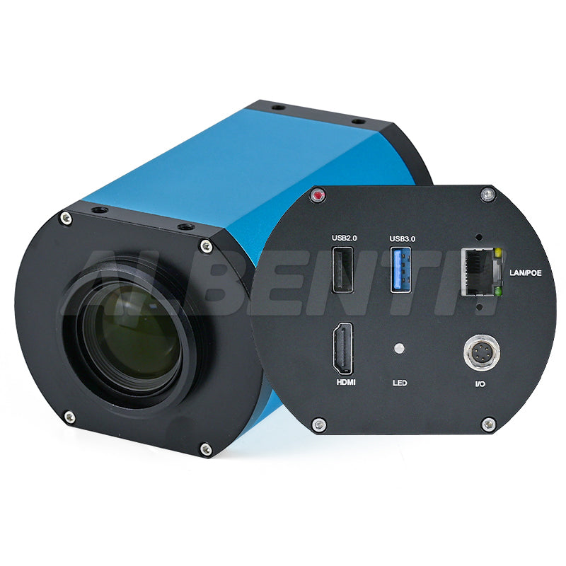 4K 8MP 1X-28X 60FPS Zoom Autofocus Microscope Camera HDMI LAN Supports Photo and Video For PCB Soldering Electronic Magnifier