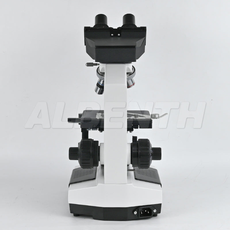 Albenth 40X-1600X Plan Biological Compound Binocular Microscope with LED Illumination