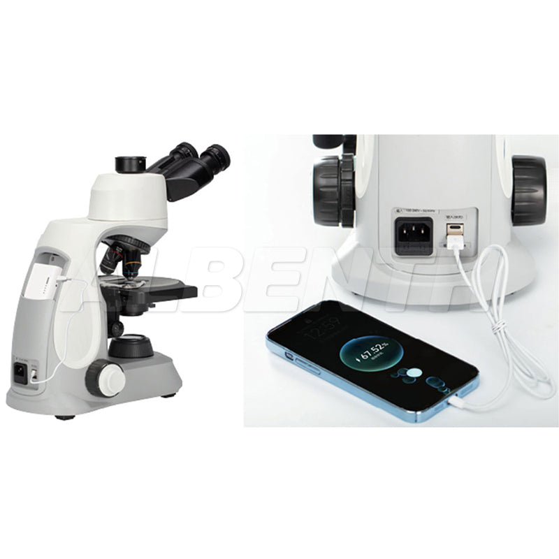 Albenth 40X-1000X Trinocular Infinity Plan Achromatic Compound Biological Microscope For Clinical Laboratory