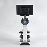 SWIFT SW350T Trinocular Compound Microscope SW350T, 40X-2500X Magnification With 2MP/4MP 10.1'' LCD Microscope Camera Siedentopf Head, Research-Grade, Two-Layer Mechanical Stage