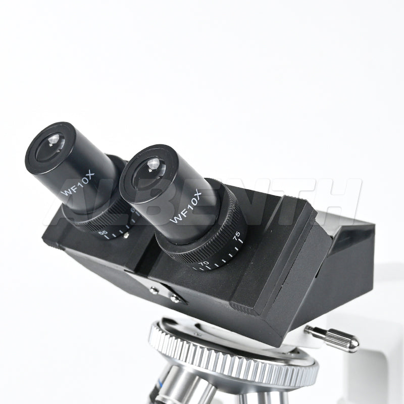 Albenth 40X-1600X Plan Biological Compound Binocular Microscope with LED Illumination