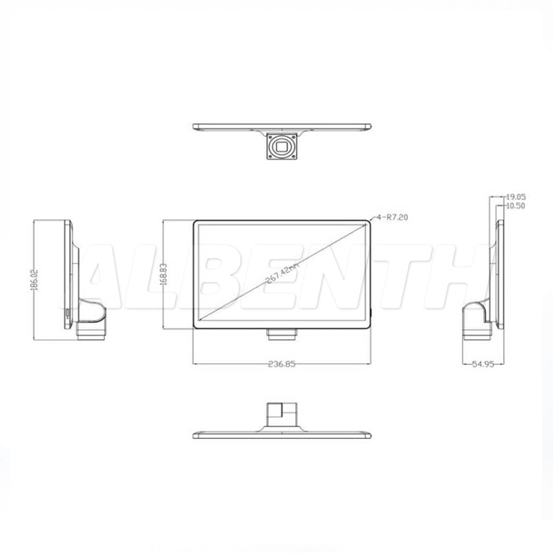 Albenth 10.5 inch Touchscreen Built-in 8MP Microscope Camera With Android 11 System USB, HDMI, WIFI for Stereo Biological Microscope