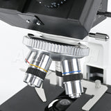 Albenth 40X-1600X Plan Biological Compound Binocular Microscope with LED Illumination