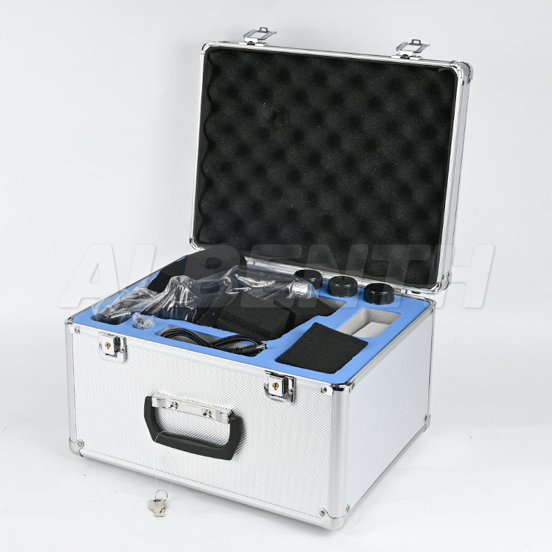 Albenth 40X-400X Hand Held Portable Metallurgical Microscope With Plan achromatic Metallurgical objective Adjustable LED Light