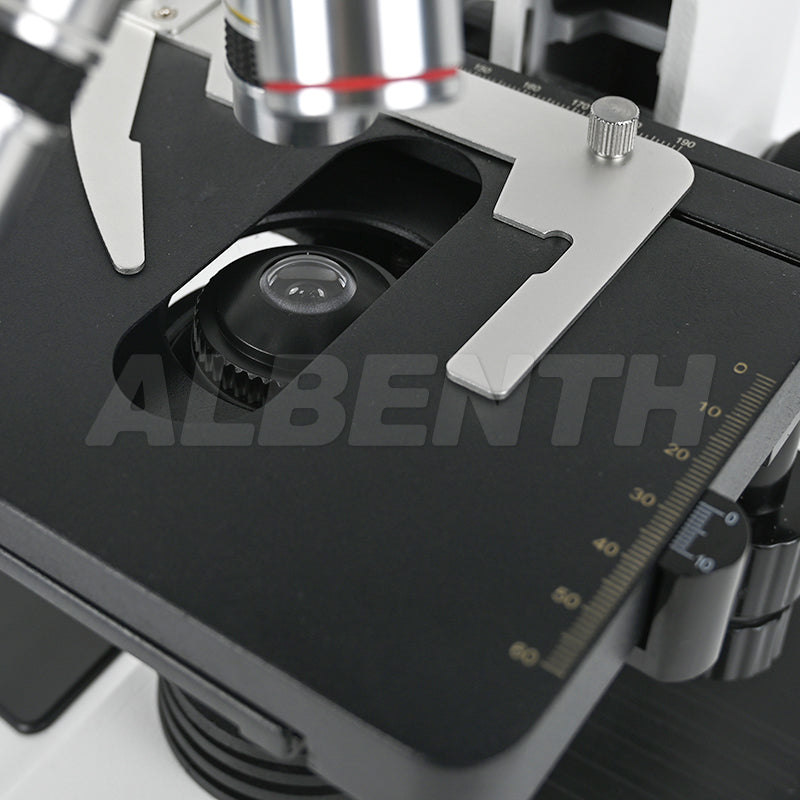 Albenth 40X-1600X Plan Biological Compound Binocular Microscope with LED Illumination