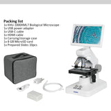 Albenth 40X-1000X LCD Hd Digital Biological Microscope with 7-inch LCD Electronic Digital Portable Microscope