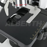 Albenth 40X-1600X Trinocular Biological Achromatic Microscope With Double Layer Mechanical Stage 1W LED Light, 1X Camera Adapter