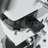 Albenth 40X-400X Transmitting Reflecting Polarizing Trinocular Microscope With Revolving Round Stage LED Illumination
