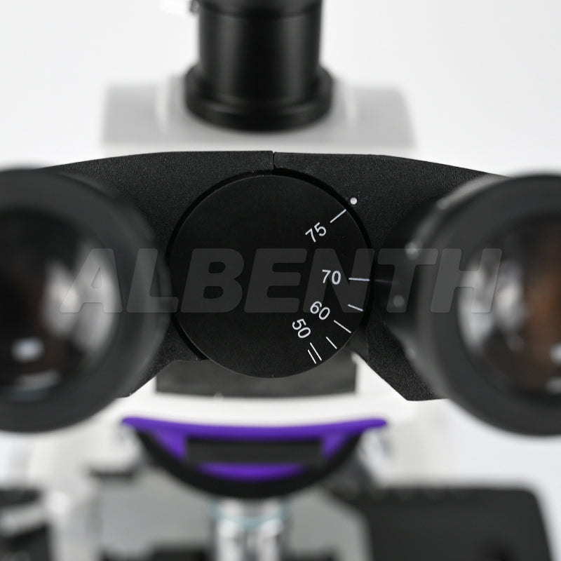 40x-2500x DIN Achromatic Objective Trinocular Laboratory Compound Microscope With 5.0MP LCD Touch Pad Screen