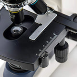 Swift SW380T 40X-2500X Magnification, Siedentopf Head, Research-Grade Trinocular Microscope Compound Lab with Wide-Field 10X/25X Eyepieces, Mechanical Stage, Ultra-Precise Focusing