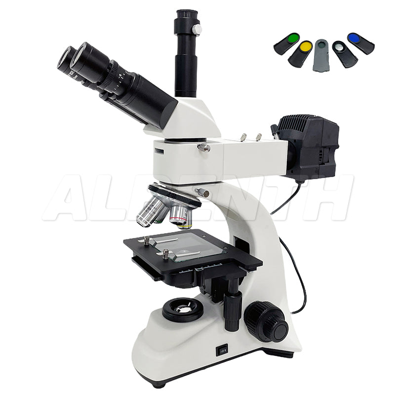 50X-1000X Trinocular Metallurgical Microscope with Polarization