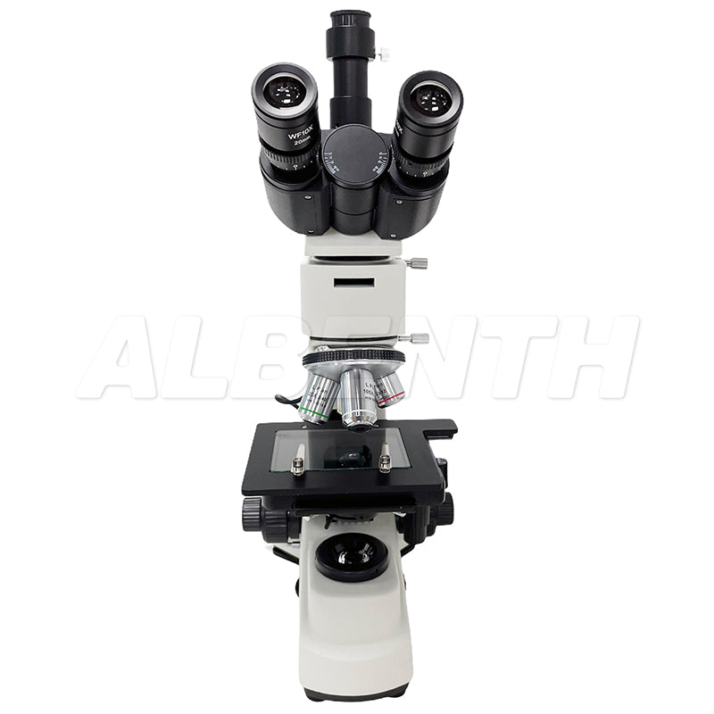 50X-1000X Trinocular Metallurgical Microscope with Polarization