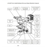 50X-500X Binocular Dual-illumination Metallurgical Microscope with Polarizing kits