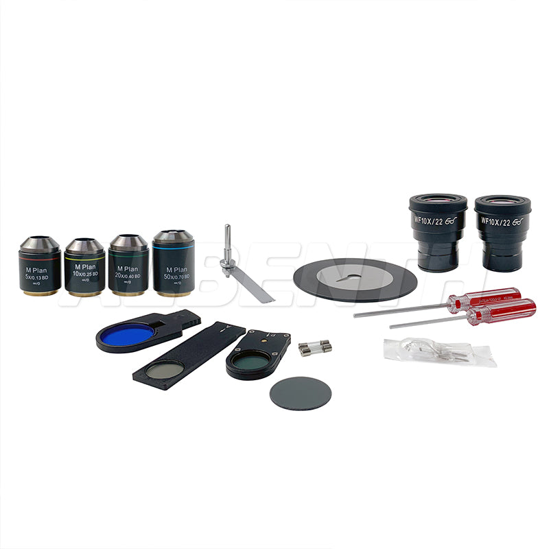 50x-500x Inverted Trinocular Bright & Dark Field Metallurgical Microscope