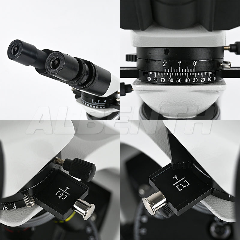 Albenth 40X-1000X Binocular Polarizing Microscope