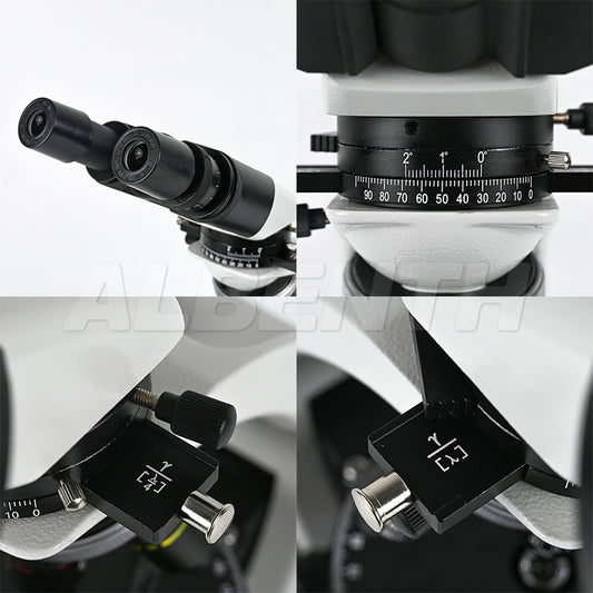 Albenth 40X-1000X Binocular Polarizing Microscope