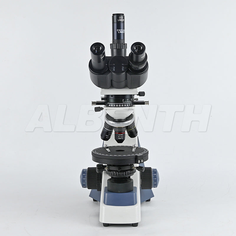 Albenth 40X-1000X Trinocular Polarizing Microscope