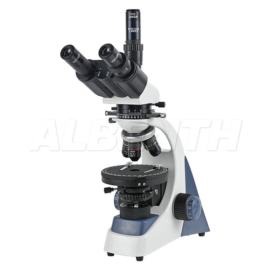 Albenth 40X-1000X Trinocular Polarizing Microscope