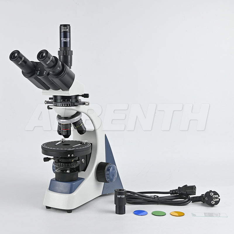 Albenth 40X-1000X Trinocular Polarizing Microscope