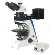 40X-400X Transmitting Reflecting Polarizing Trinocular Microscope With Revolving Round Stage Transmission Reflection Halogen Illumination